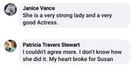 Fans appreciating Julie's emotions (Image via Days of Our Lives Official/ Facebook)